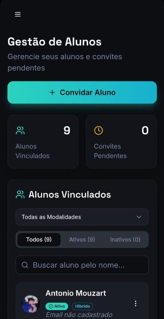 Central do Personal - Gestão de Alunos